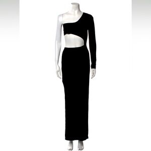 NWT Norma Kamali 🖤 One shoulder gorgeous evening dress, Size S